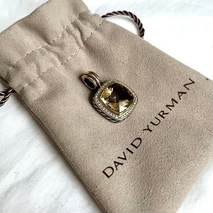 David Yurman Albion Pendant Enhancer 14mm - Champagne Citrine
